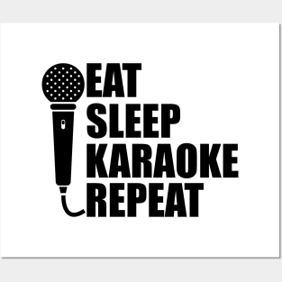 Karaoke - Eat Sleep Karaoke Repeat Posters and Art